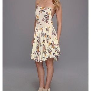 Free People circle of flowers slip dress Small